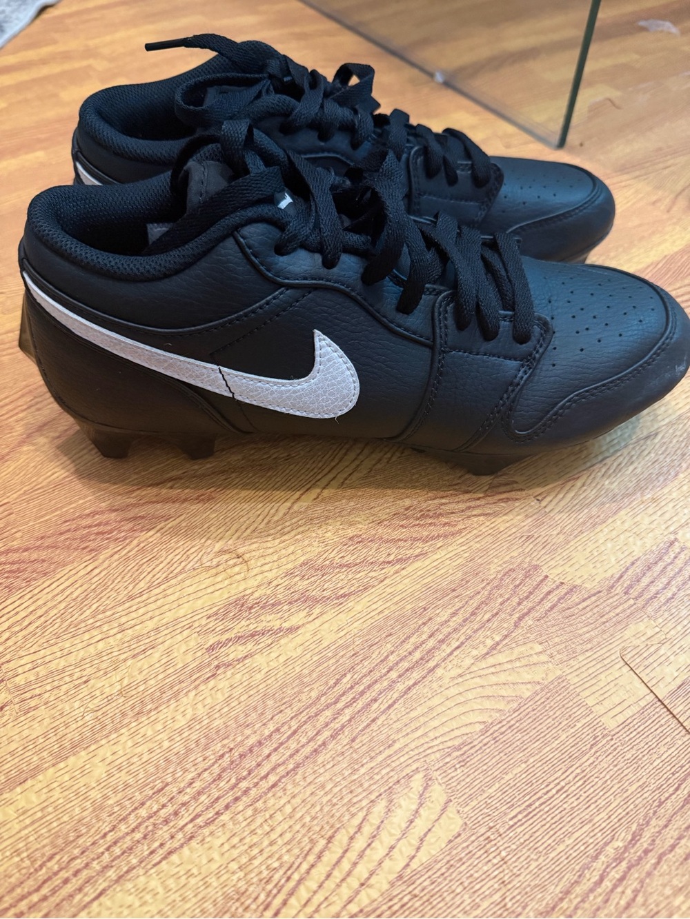 Nike Vapor Low-Top Cleats with White Swoosh